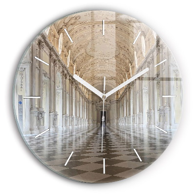 Round glass wall clock La Veneria Reale Museum