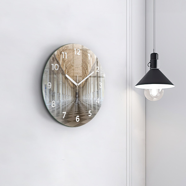 Round glass wall clock La Veneria Reale Museum