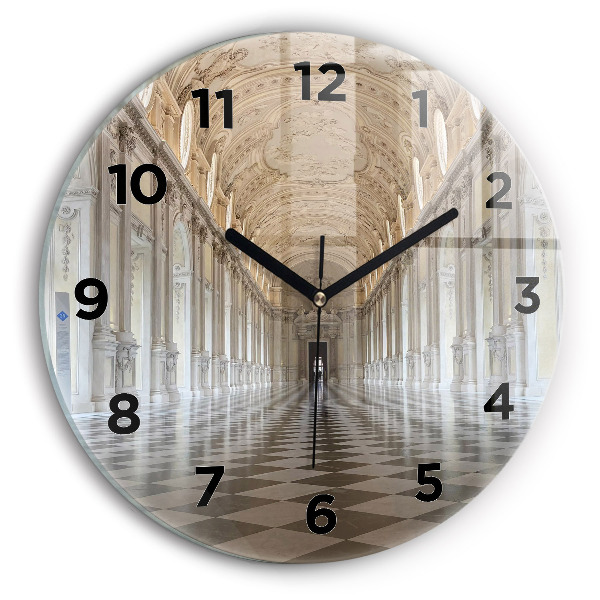 Round glass wall clock La Veneria Reale Museum