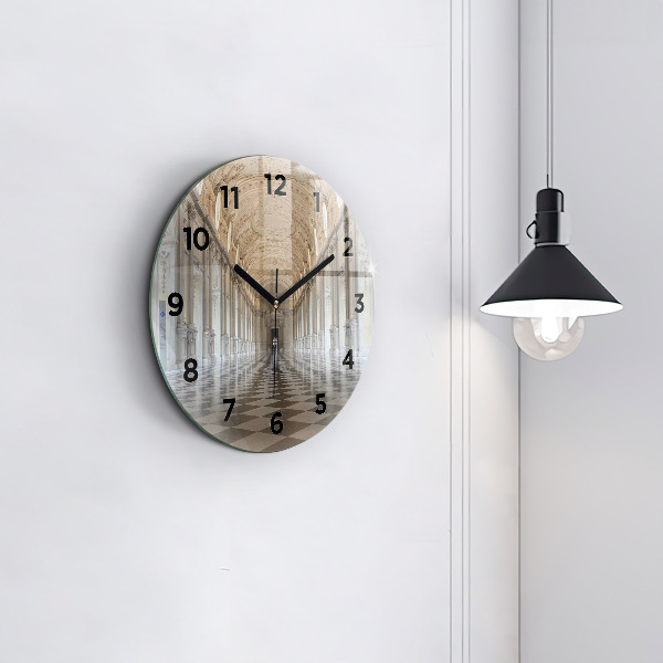 Round glass wall clock La Veneria Reale Museum