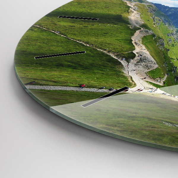 Round glass wall clock Kasprowy Wierch Zakopane