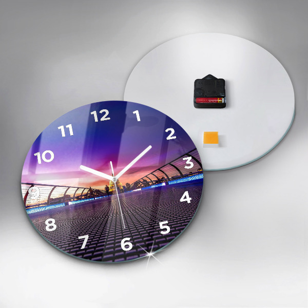 Round glass wall clock St. Paul's Cathedral