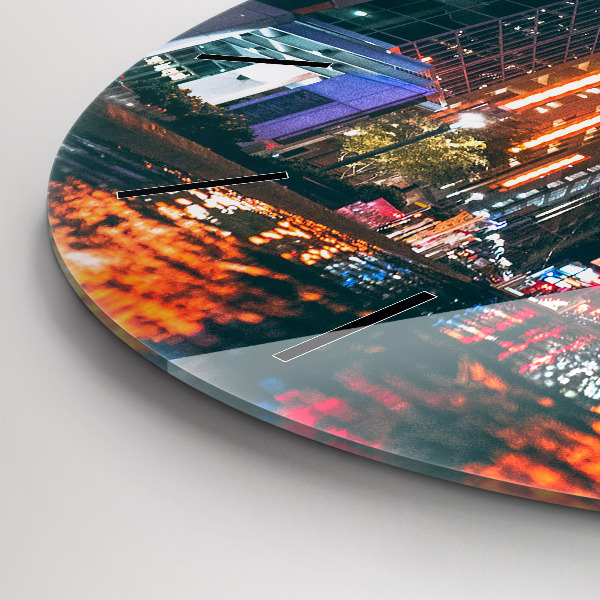 Round glass wall clock Hotel in Houston