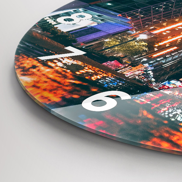 Round glass wall clock Hotel in Houston