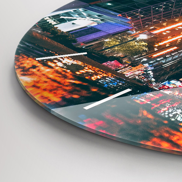 Round glass wall clock Hotel in Houston