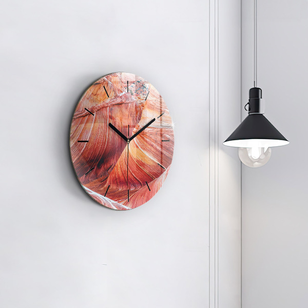 Round glass wall clock The Picturesque Grand Canyon