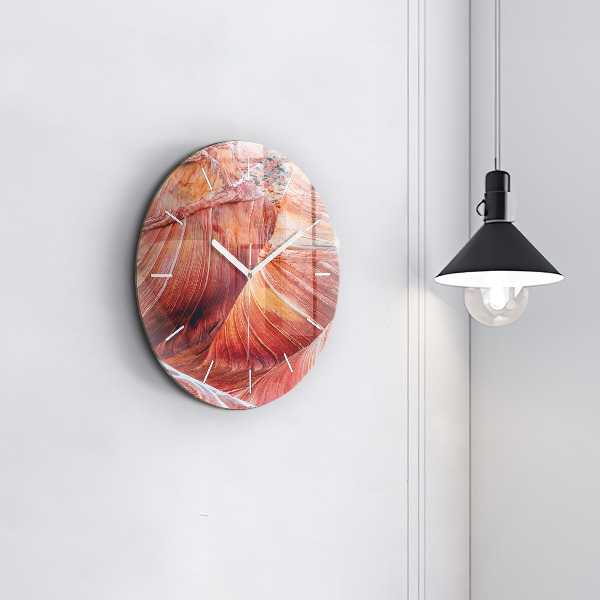 Round glass wall clock The Picturesque Grand Canyon