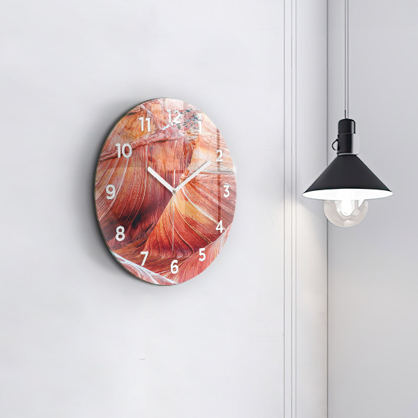Round glass wall clock The Picturesque Grand Canyon