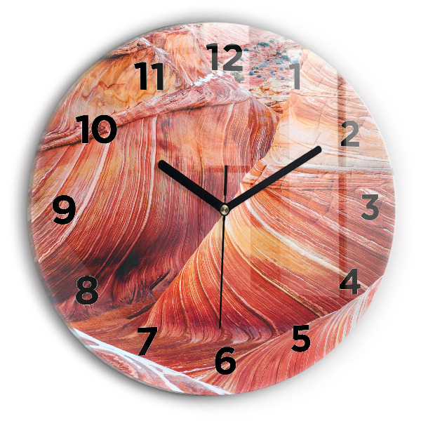 Round glass wall clock The Picturesque Grand Canyon