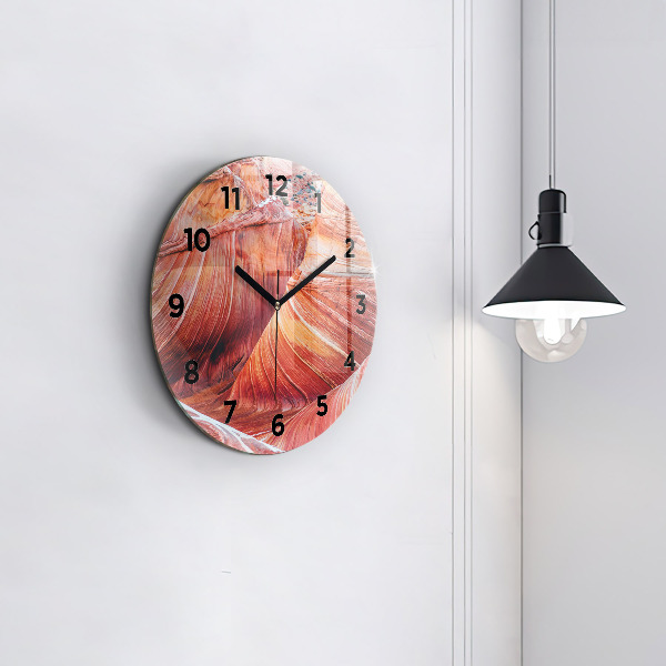 Round glass wall clock The Picturesque Grand Canyon