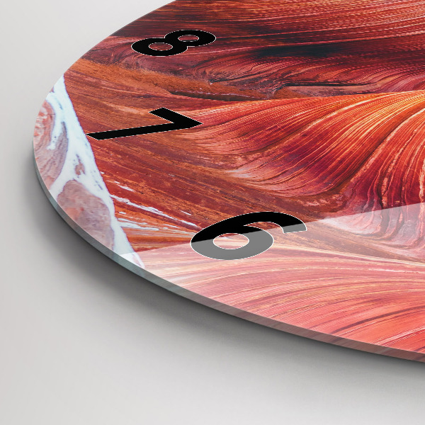 Round glass wall clock The Picturesque Grand Canyon
