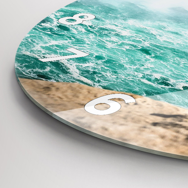 Round glass wall clock The Boat and Niagara