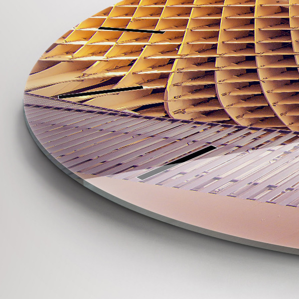 Round glass wall clock Viewpoint in Seville