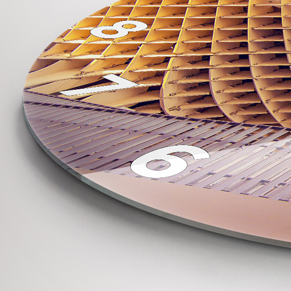 Round glass wall clock Viewpoint in Seville
