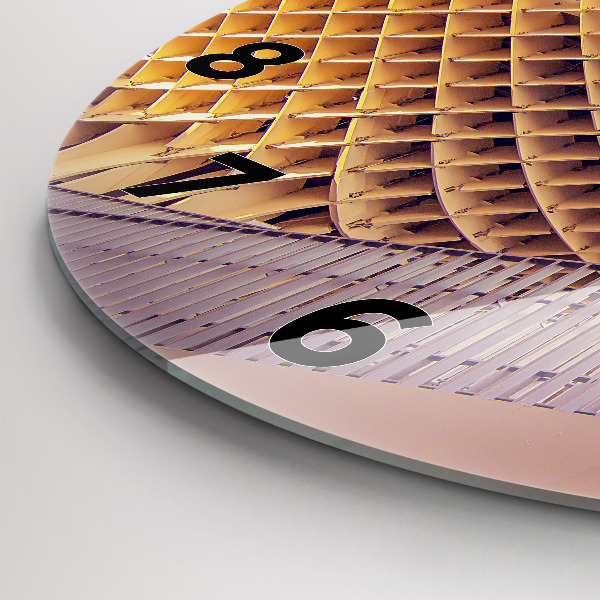Round glass wall clock Viewpoint in Seville