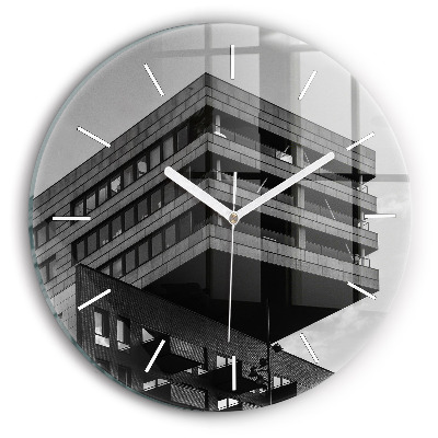 Round glass wall clock Architecture in Amsterdam