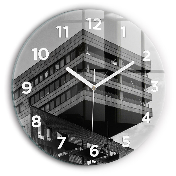 Round glass wall clock Architecture in Amsterdam
