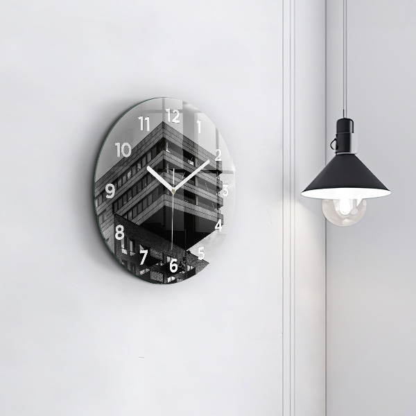 Round glass wall clock Architecture in Amsterdam