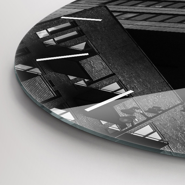 Round glass wall clock Architecture in Amsterdam