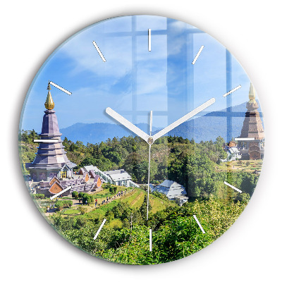 Round glass wall clock Chiang Mai National Park
