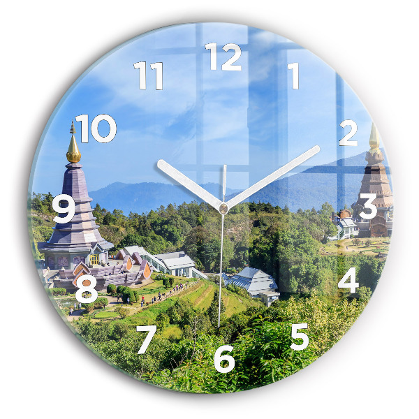 Round glass wall clock Chiang Mai National Park