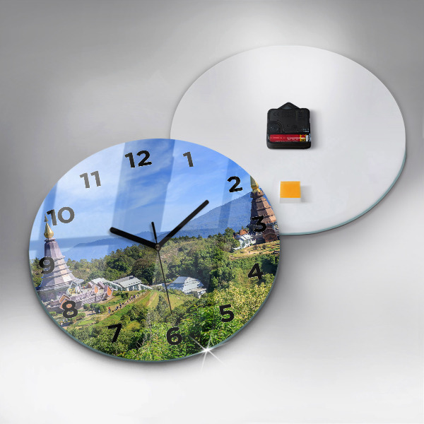 Round glass wall clock Chiang Mai National Park