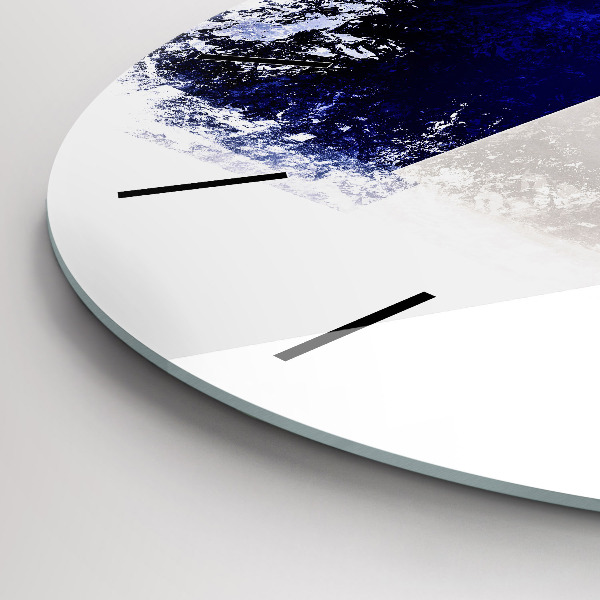 Round glass wall clock Flag of France