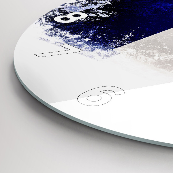 Round glass wall clock Flag of France