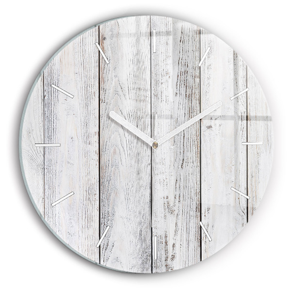 Round glass wall clock Painted boards