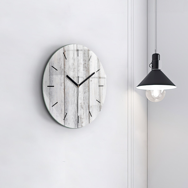 Round glass wall clock Painted boards
