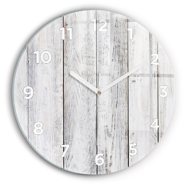 Round glass wall clock Painted boards