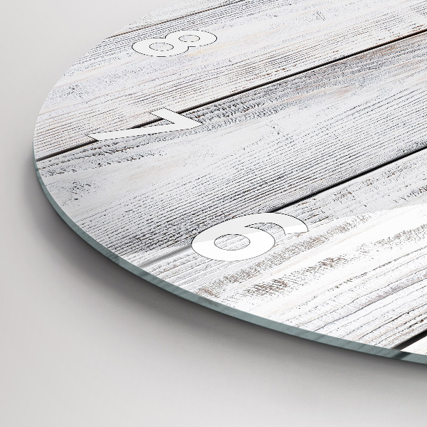 Round glass wall clock Painted boards