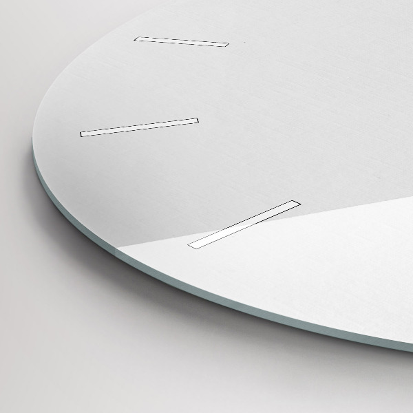 Round glass wall clock Gold stars