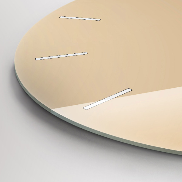 Round glass wall clock Abstract light