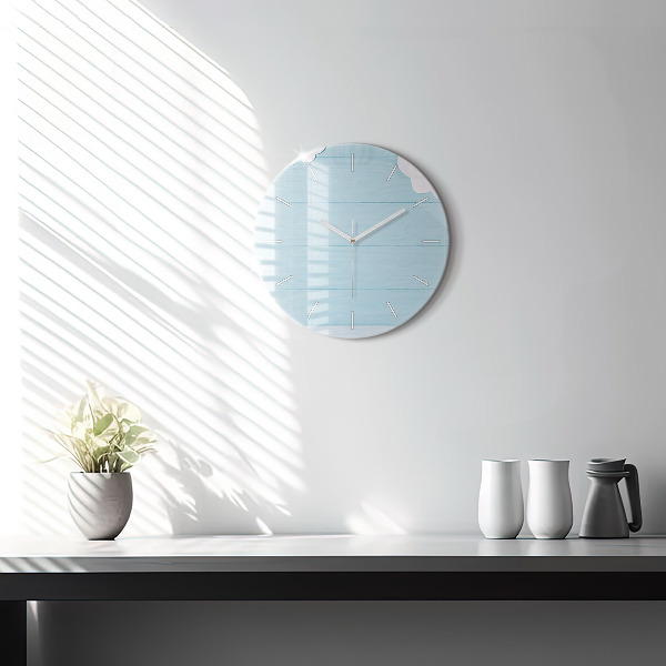 Round glass wall clock Children's board