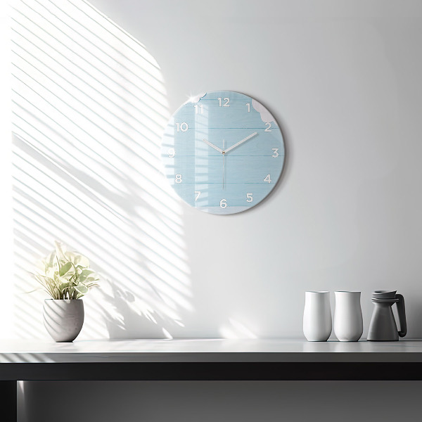 Round glass wall clock Children's board