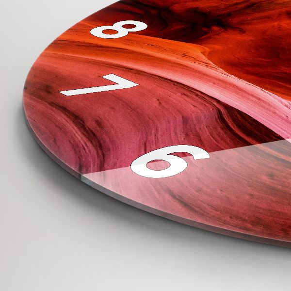 Round glass wall clock Canyon