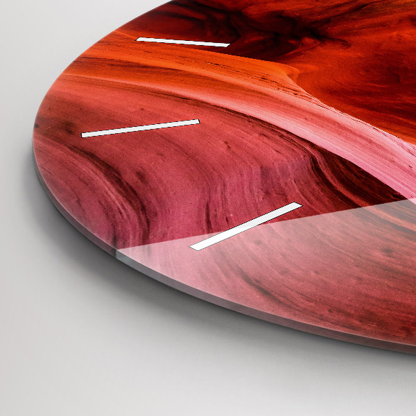 Round glass wall clock Canyon