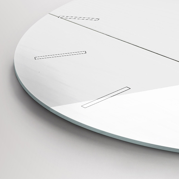 Round glass wall clock The inscription house