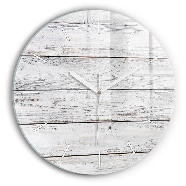 Round glass wall clock Painted boards