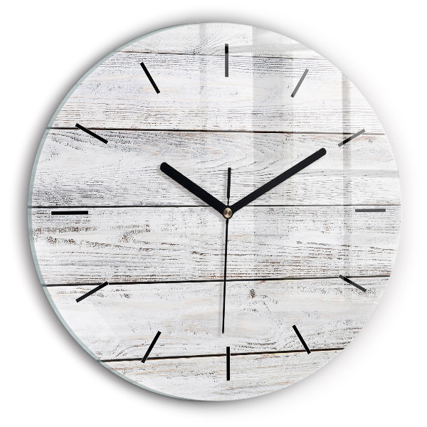 Round glass wall clock Painted boards