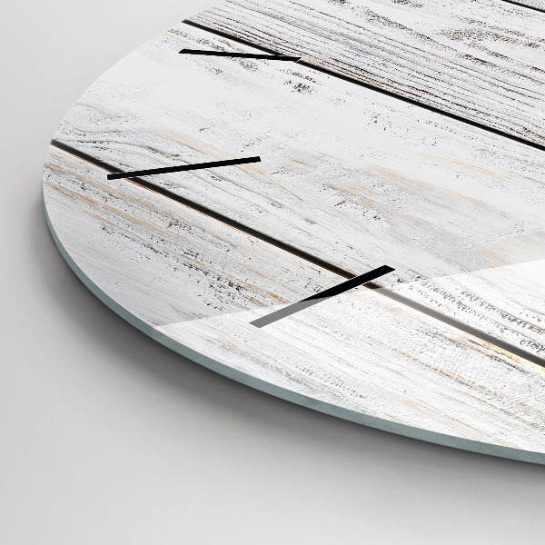 Round glass wall clock Painted boards