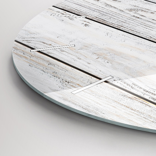 Round glass wall clock Painted boards