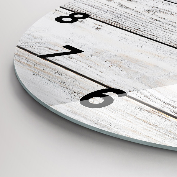 Round glass wall clock Painted boards