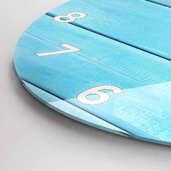 Round glass wall clock Beach accessories and boards