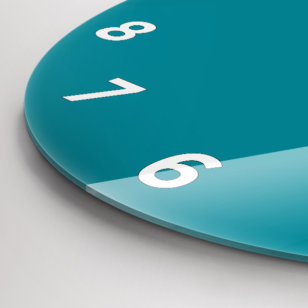 Round glass wall clock Maritime