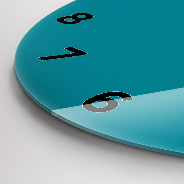 Round glass wall clock Maritime