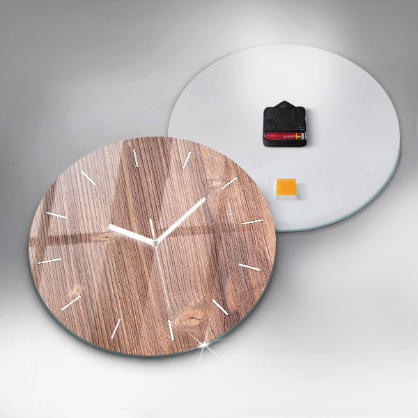 Round glass wall clock Peppers