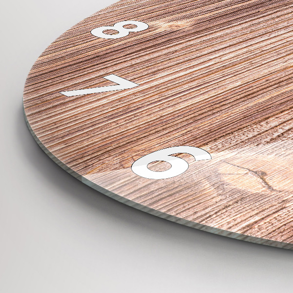 Round glass wall clock Peppers