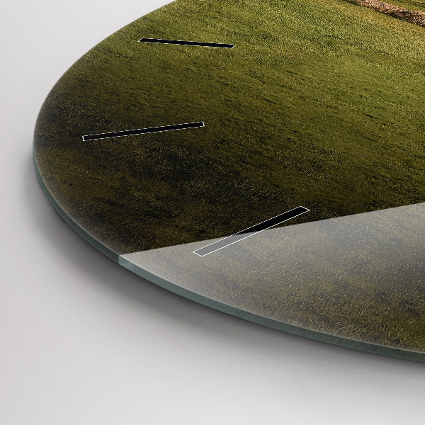 Round glass wall clock Stonehenge Nimbostratus